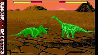 Dino Wars © 1990 Digitek Software - PC DOS - Gameplay