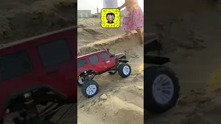 Jeep Wrangler Crawler 1/10 Sand #rc #rccar #short #shorts #amazing #instagood #youtuber #vlog #video