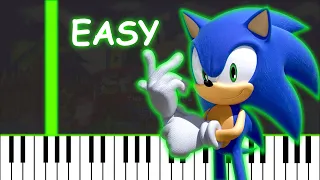 Sonic The Hedgehog | Green Hill Zone - Slow Easy Piano Tutorial