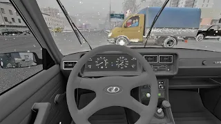 Vaz 2107 [ POV DRIVE | City Car Driving | Snow Driving | Logitech g29