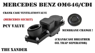 PCV valve/ Crank Case Ventilation Valve/MEMBRANE CHANGE/Mercedes Benz W203/OM646-220CDI