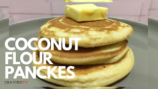 KETO LOW CARB COCONUT FLOUR PANCAKES