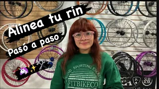 Cómo ALINEAR un rin 🚲🛠 Tutorial pasó a paso🦄Abii Nieto BMX