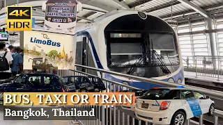 [BANGKOK] Just Arrive Bangkok? Travel Guide For Getting to Downtown"Bus, Taxi or Airport link?"(SUB)