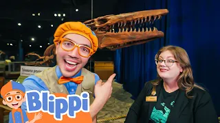 Orlando Science Center - Dinosaurs | Blippi | Kids Songs | Moonbug Kids