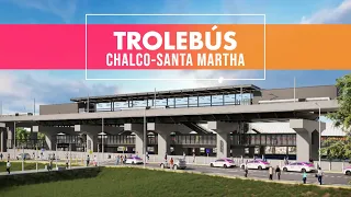 El Trolebús Chalco-Santa Martha permitirá a las familias ahorrar 1 hora 15 minutos en sus traslados.