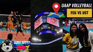 Watching the UAAP Men's Volleyball Live! (FEU vs UST) // Kolehiyo Diaries // Bernadette Marzal