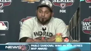 [Champions] - Pablo Sandoval credits Giants for helping him win world series MVP