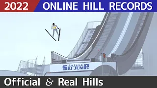 Deluxe Ski Jump 4 - Rekordy online 2022 - Skocznie oficjalne i realne