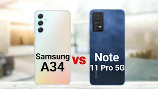 Samsung A34 vs Redmi Note 11 Pro 5G