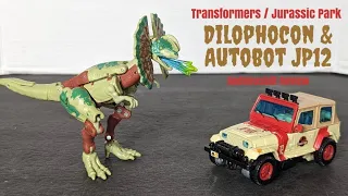 Transformers Jurassic Park Collaborative 2023 Dilophocon & Autobot JP12 - Rodimusbill Review