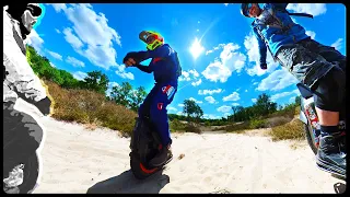 E-Unicycle Inmotion V12 High Torque | Back Off-Road EUC Riding on his new wheel | Raw Cut