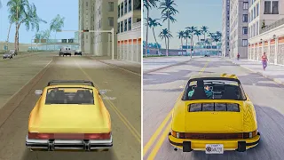 GTA: Vice City 2002 vs 2023 Remastered Comparison - GTA 6: Vice City 2 Concept [GTA 5 PC Mod]