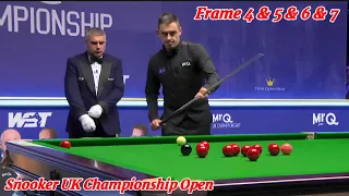 Snooker UK Championship Open Ronnie O’Sullivan VS Robert Milkins ( Frame 4 & 5 & 6 & 7 )