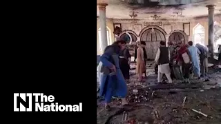 Explosion inside Afghan mosque kills dozens