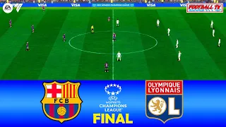 Barcelona vs Lyon - UEFA Women's Champions League 2024 Final | EA FC 24 Full Match | Gameplay PC