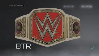WWE 2K17 Alexa Bliss WWE Raw Women's Championship Side Plates Creations Custom Championship