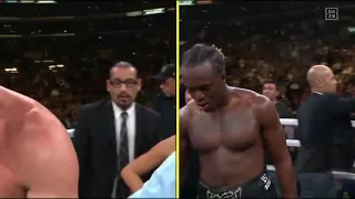 KSI vs Logan Paul 2 - Commentator announcing the winner