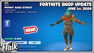 Fortnite Item Shop *NEW* POINT AND STRUT EMOTE! [June 1st, 2024] (Fortnite Chapter 5)