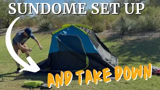 How To Set Up and Take Down the Coleman Sundome Tent