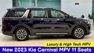 New 2023 Kia Carnival MPV 11 Seats - Luxury & High Tech MPV | Exterior and Interior Details