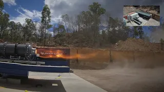 Gilmour Space 90 kN, 30-second hybrid rocket test - Feb 2021