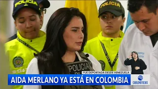 ¡En imágenes! así fue la llegada de Aida Merlano a Colombia