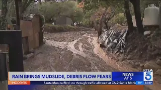 Rain brings mudslides, evacuation warnings in Orange County