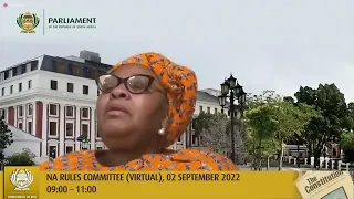 NA Rules Committee (virtual), 02 September 2022