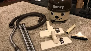 Cream & Brown Henry After Restoration Hoover vacuum numatic