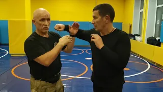 От бокового для улицы.  В Н Крючков/Hook defense for street fighting.