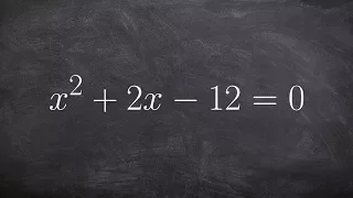 How to solve an equation by completing the square