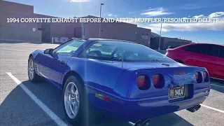 1994 Corvette LT1 Before / After Muffler and Resonator Delete!