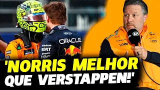 'NORRIS É MELHOR QUE VERSTAPPEN', GARANTE ZAK BROWN APÓS PRIMEIRA VITÓRIA | FÓRMULA 1 | GP EM CASA