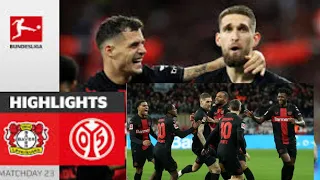 | Leverkusen - 1. FSV Mainz 05 | Highlights | MD23 – Bundesliga 23/24sport channel#sky sport news