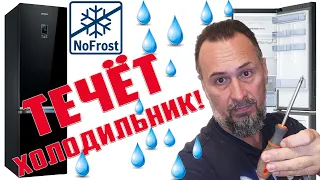 РЕМОНТ ХОЛОДИЛЬНИКА/ТЕЧЕ NO FROST! ВОДА ПІД ХОЛОДИЛЬНИКОМ/РЕМОНТ СВОЇМИ РУКАМИ/SAMSUNG RL55TTE2C