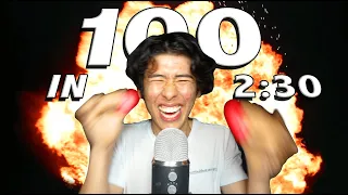 ASMR 100 TRIGGERS IN 2:30