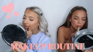 OUR EVERYDAY MAKEUP ROUTINE!! | Immie and Kirra