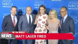 NBC fires 'Today' host Matt Lauer for alleged sexual misconduct