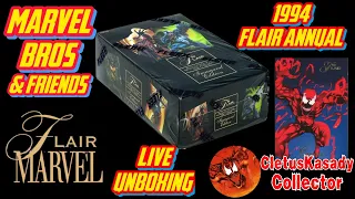 1994 Flair Boxbreak with Special Guest - Marvel Bros & Friends #unboxing #marvel #tradingcards