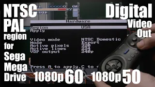 Digital Video for Sega Mega Drive. NTSCPAL, 1080p601080p50, New layer for OSD.