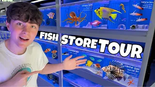 VISITING THE LARGEST SALTWATER AQUARIUM STORE!!! (Full Tour)