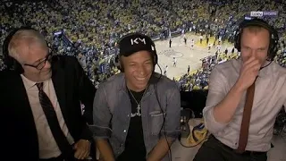 Kylian Mbappe at Oracle Arena for the Game 6 of the NBA finals analysis