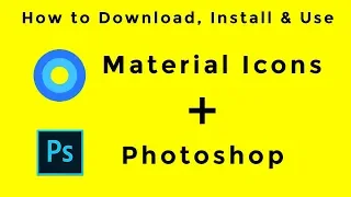 How to use Material icons in photoshop | Font icons