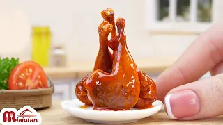 Tasty Miniature Chicken Recipes: Honey Garlic Chicken | ASMR Cooking Mini Food