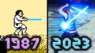 Evolution of Lightsaber Combat in STAR WARS Games (1987 - 2023)