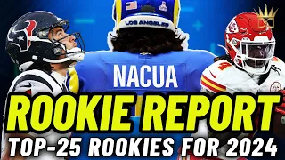 Top 25 NFL Rookies for 2024 Fantasy Football | Rookie Report