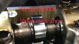 How to check and adjust valve clearance on a Honda CB500X , CB & CBR500r motorcycle maintenance