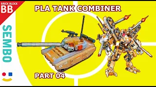 PLA Tank Combiner Sembo 203163 ⚡️ How to make Robot LEGO Transformers Combiner speed build tutorial