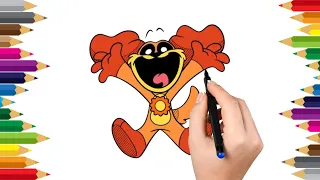 Como dibujar a DOGDAY de Poppy Playtime - Smiling Critters